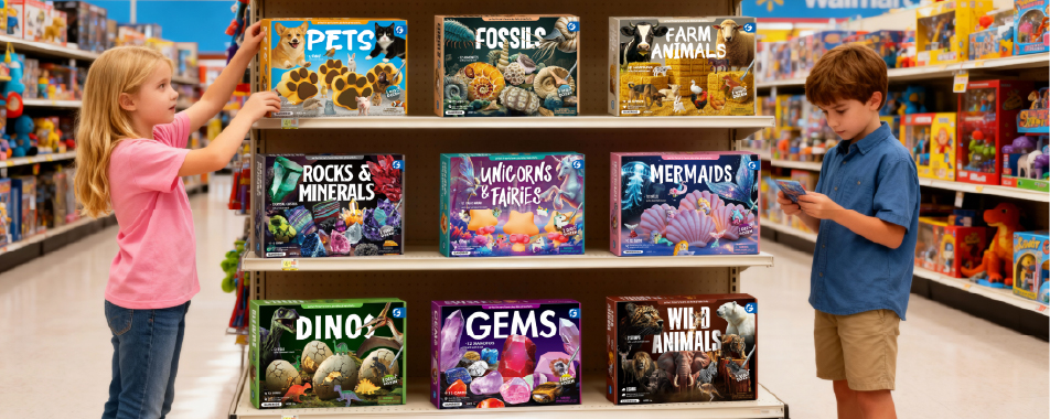 K&M educational toy range for retail channels