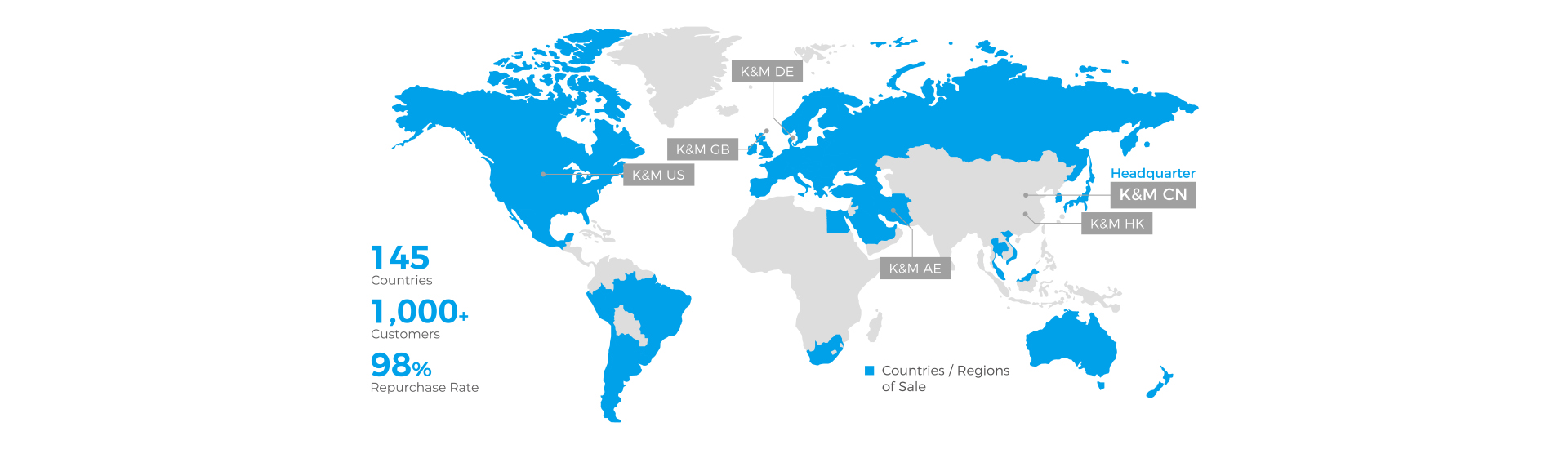 K&M international offices and global customer coverage